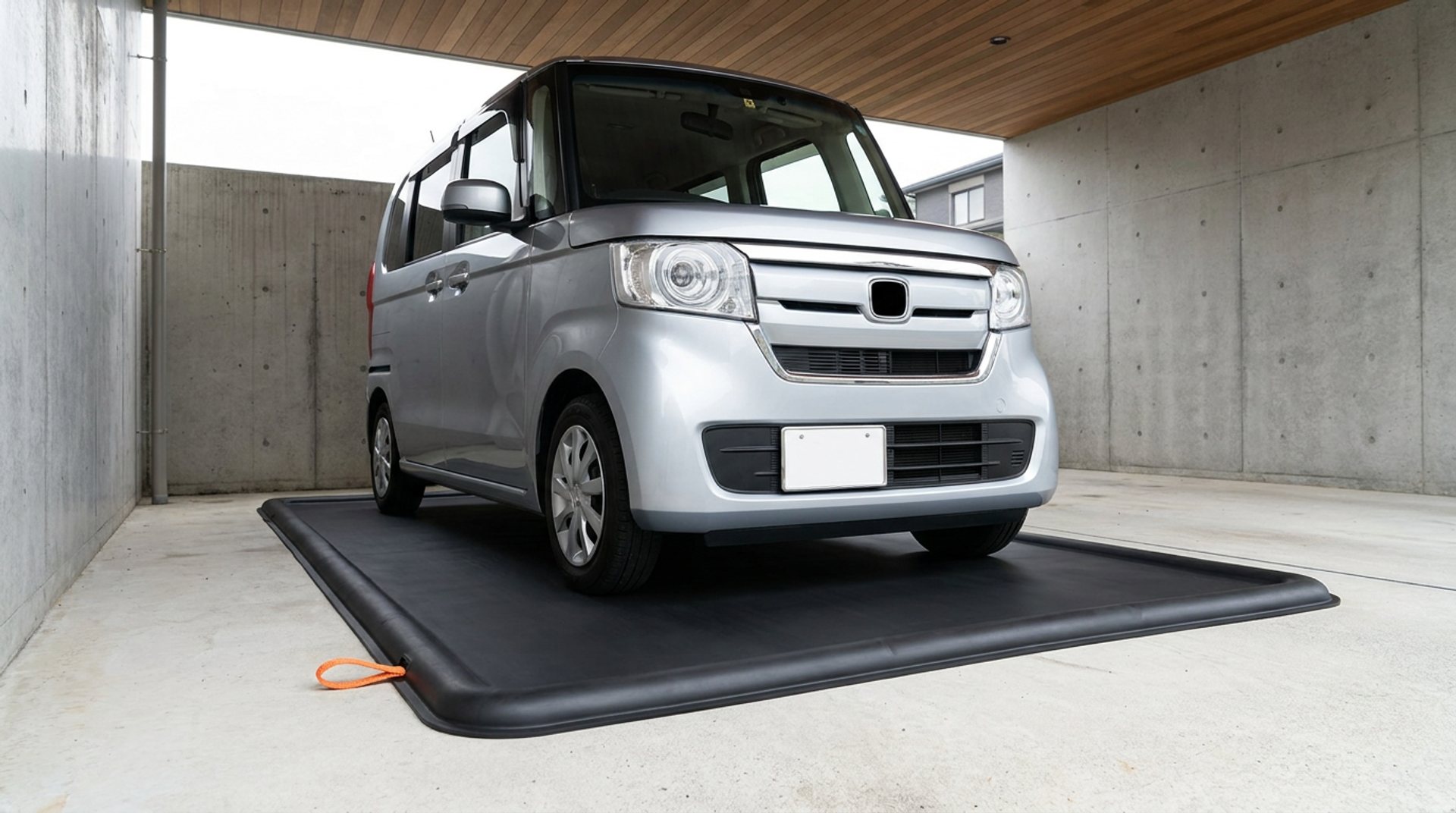 CarRaft in daily use as a parking mat