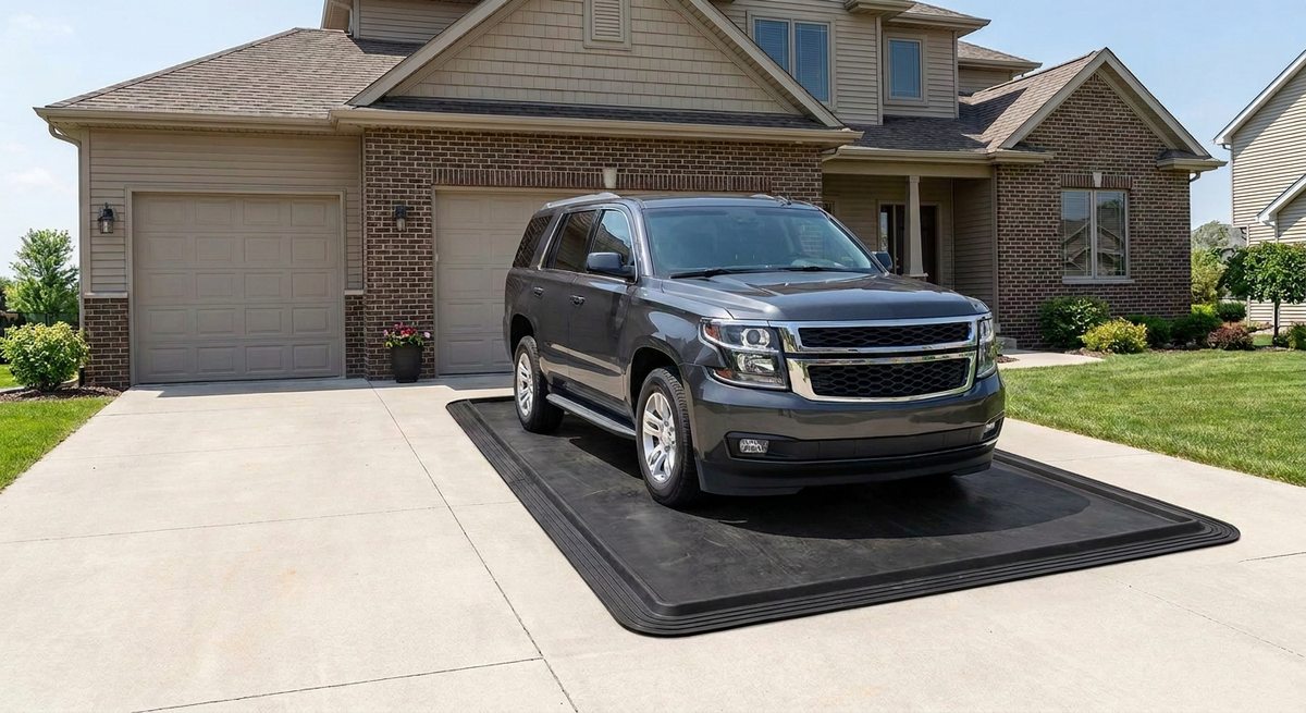 CarRaft in daily use as a parking mat